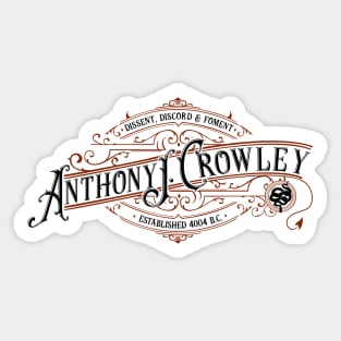 Good Omens: Anthony J. Crowley Sticker